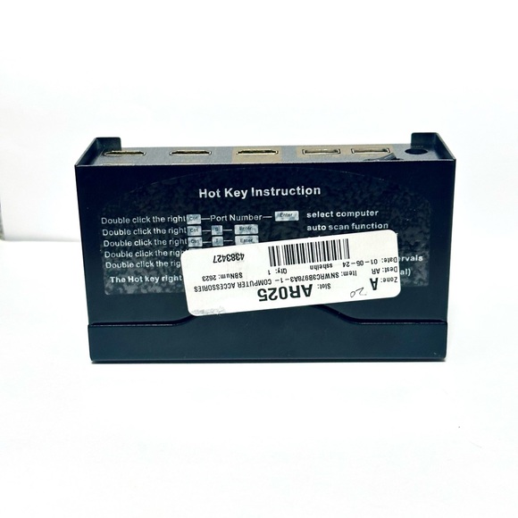 CKL HDMI KVM 2 Port 4K 30Hz Dual Monitor Extended Display (CKL-922HUA) No Cables - Picture 6 of 6